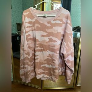Pink Cameo Oversized Crewneck sweatshirt